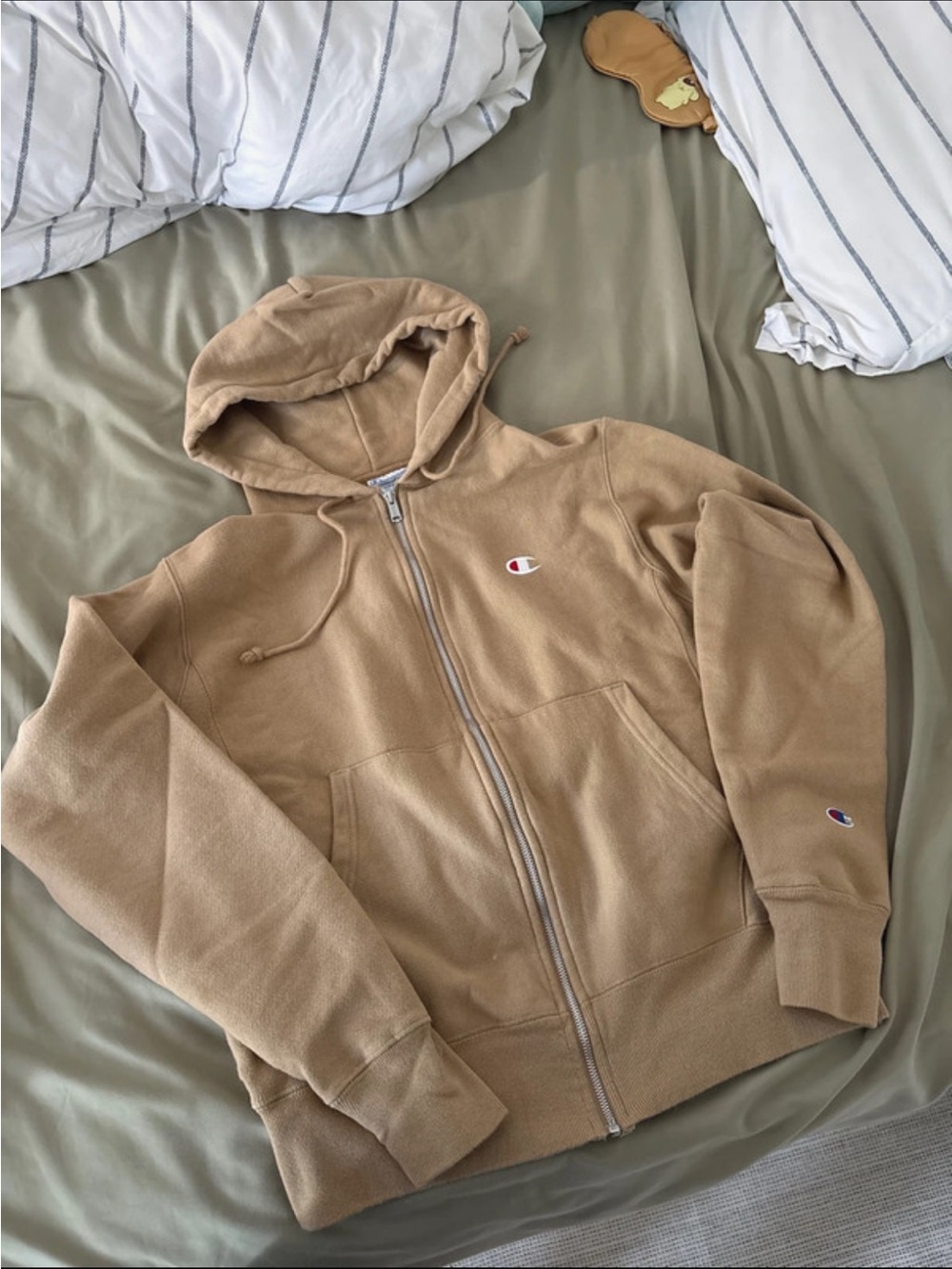 Champion Camel Full-Zip Hoodie Jacket